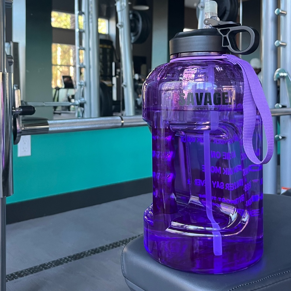 1 gallon BPA free reusable water bottle